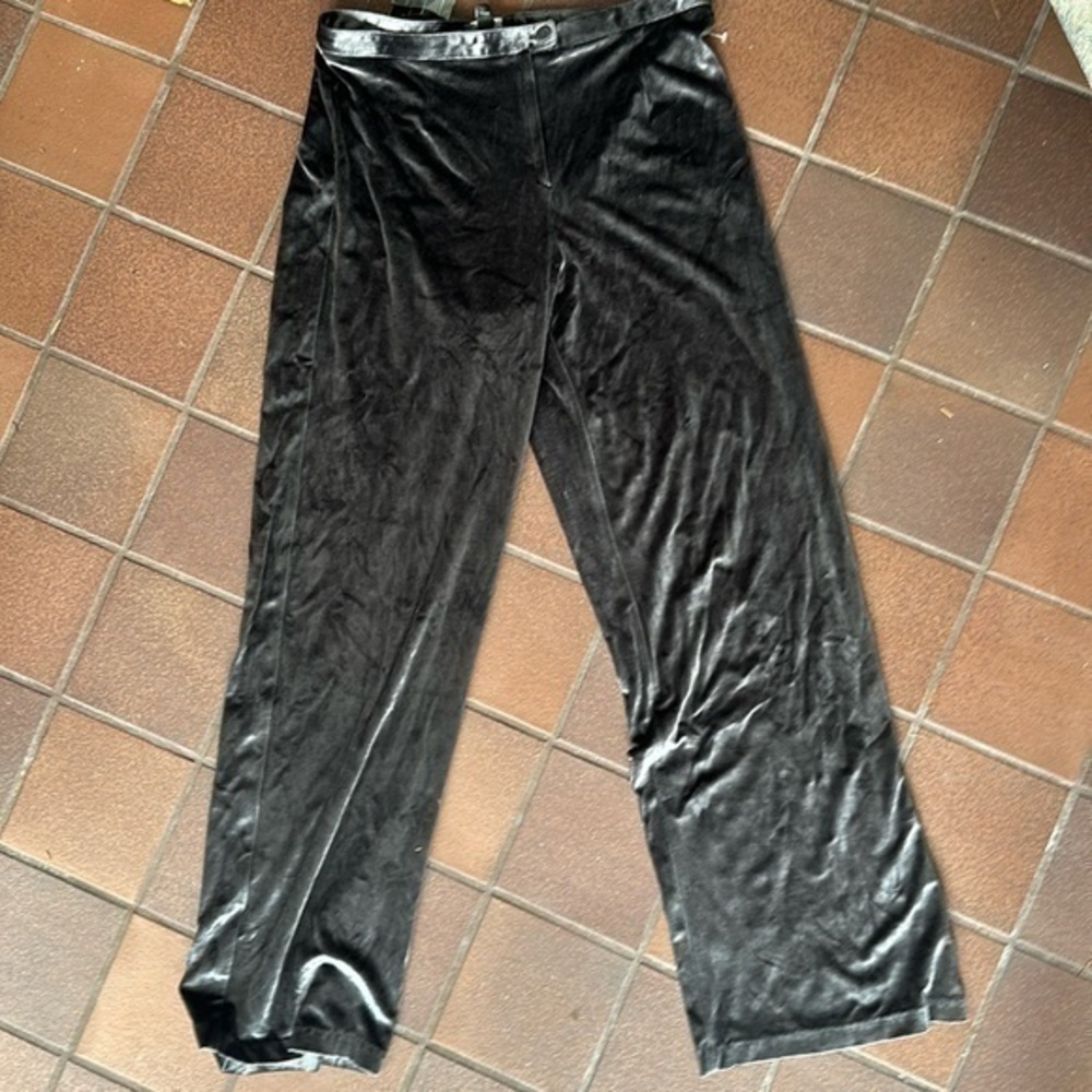 NWT BCBGMaxAzria pants silver gray soft dressy lounge pant size 12